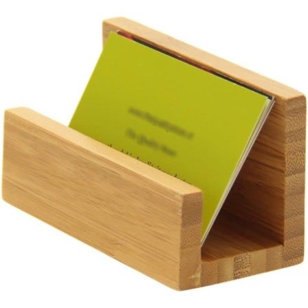 Stativ for visittkort, brevholder, pengeskuff, laget av bambus