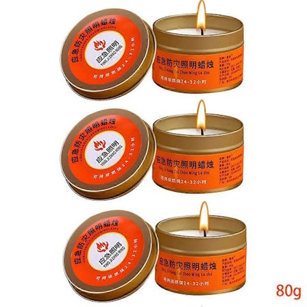 Nødlys til strømafbrydelser 26-30 timers brændetid Bærbart overlevelseslys til nødsituationer