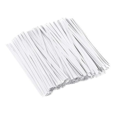 1000 stk. Gjenbrukbare papirbånd for brød, snackposer, bulk, enkle å bruke, praktiske og hendige