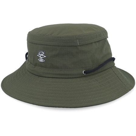 Rip Curl - Green bucket Kapelusz - Searchers Tech Mid Brim Hat Dark Green Bucket @ Hatstore