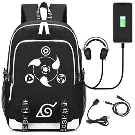 Marshmello USB Oppladbar Ryggsekk Skoleveske med Stor Kapasitet Color-5 Color-5