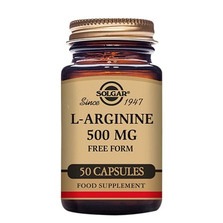 Solgar L-Arginin 500mg 50 kaps., Helse & Madvarer, Kosttilskud, Øvrige Kosttilskud