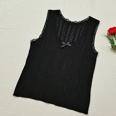 Blonde Sling Vest SVART