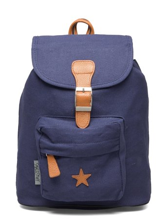 Smallstuff Baggy Back Pack, Navy With Leather Star - Blue - 29X 25X 9CM