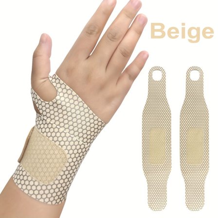 [2 stk. Åndbare håndledsstøtter] 2 stk. Justerbare elastiske åndbare håndledsstøtteindpakninger | Kompressionshåndledsremme og støtte til 