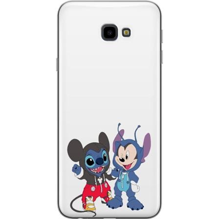 Samsung Galaxy J4+ Genomskinligt Skal Stitch musse pigg