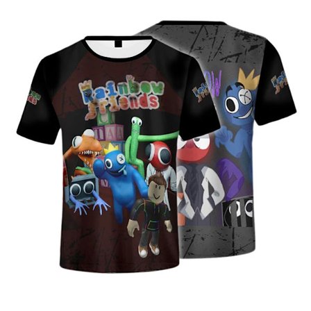 Regnbåge vänner spel perifer kort ärm F5