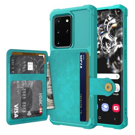 Kraftfuldt cover med kortrum - Samsung Galaxy S20 Plus Grön