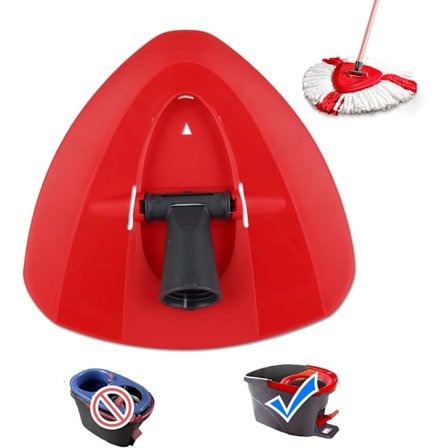 Rødt Spinnemopp-Ersättningshode for Viledas Mopp, Triangle Spin