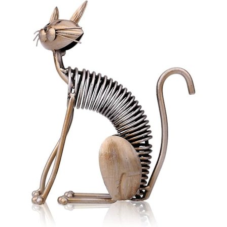 Tom Phil Kat Metal Skulptur Håndlavet Ornament Moderne Stil Kreativ Dekorativ Element Hjem Dekoration Stue Kat Indretning Hjem