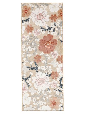 Tappeto Per Interni/Esterni Lavable Piccolo Cherri - Beige/Rosa 80X200 In Stile Moderno