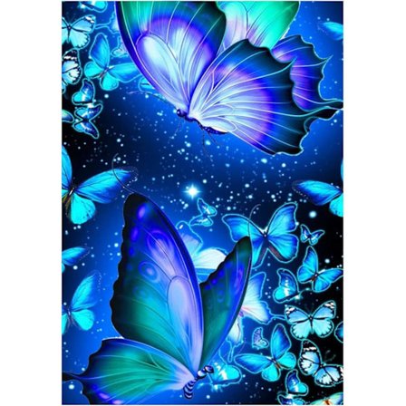 30*40 CM 5D Diamantmalingssett etter nummer Sommerfugl Diamo