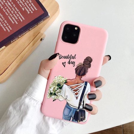 iPhone 12 Pro Max case beautiful day influencer blomster pink