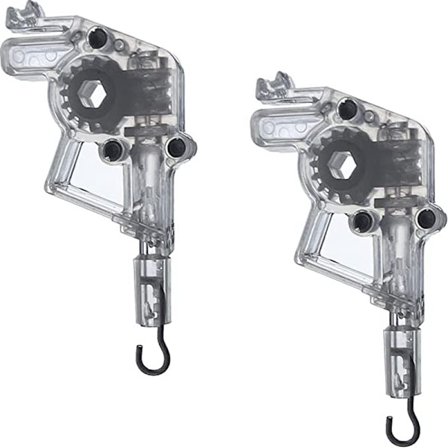 2-tommer persienne sekskantet krog type kontrolhoved høj skinne persienne