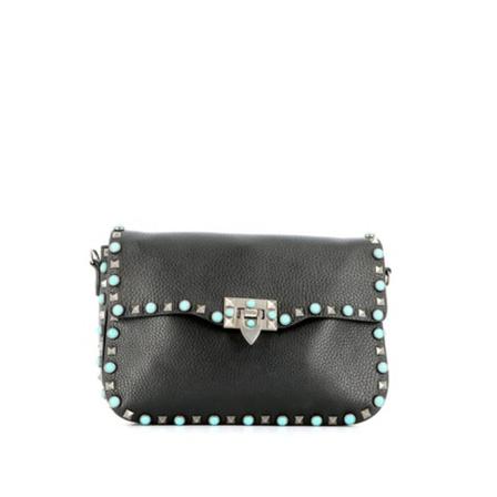 Valentino Vintage Pre-owned Sac Rockstud Médium , Zwart , Dames , Maat: ONE Size Vintage Tassen