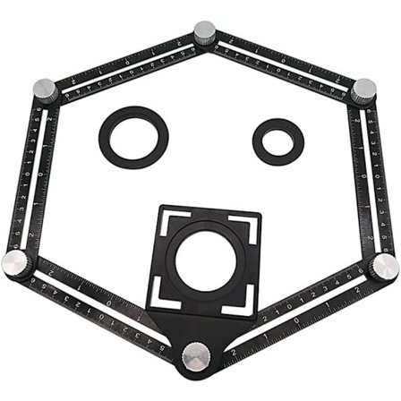 Multi-vinkel mätverktyg universell vinkelmall verktyg aluminiumlegering vinkelmall