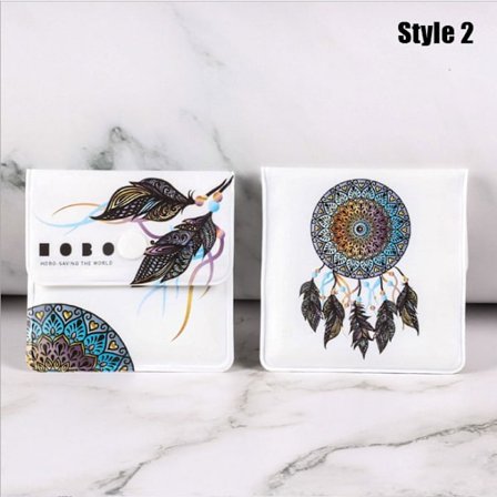 Bärbar askfat utomhus askfat förvaringsväska Ny PVC As