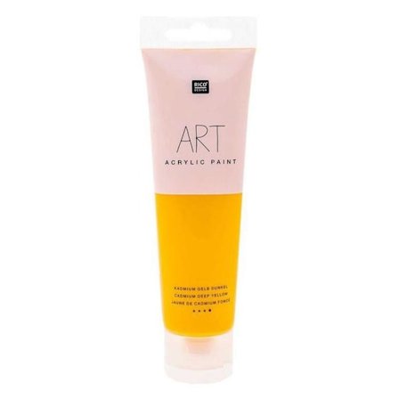 Akrylmaling - Mørk cadmiumgul - 100 ml