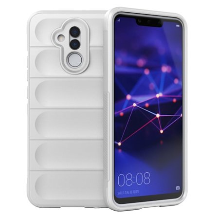 Mjukt greppformat Huawei Mate 20 Lite skal - Vit
