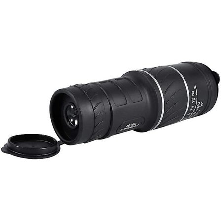 10x förstoring monokulär teleskop för vuxna, Hd fickteleskop, fokus utomhus, svagt ljus nattseende, grön film, mini monokulär med väska, fix