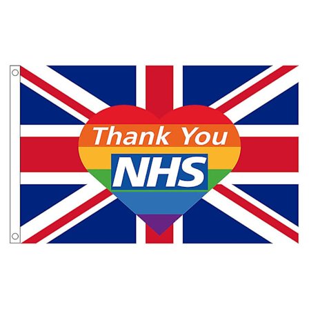 Gratis Frakt Xvggdg Britisk Flagg Takk Nhs Sp