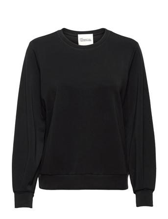23 The Sweat Blouse Sweatshirt Trøje Sort My Essential Wardrobe