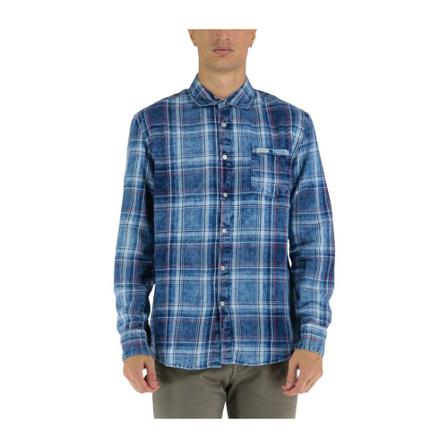 Guess - Skjortor - Blå - Herr - Storlek: Xl, Herr, Storlek: XL