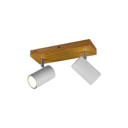 Trio Marley Modern II 2-Light dubbeltaksspotlight, mattvit