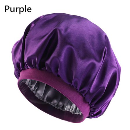 Stor Satin Bonnet Satin Sleeping Cap PURPLE