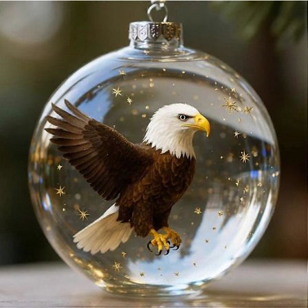 Naturens Fugle Krystalglas Ornament Gaveæske, 2026 Søde Fugle Juleglaskugle Kollektion, Juletræsornamenter med 3D Fugle Natur Krystal