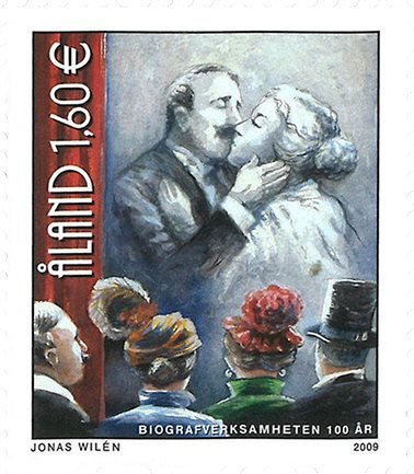 Åland - 100 år biograf - Postfrisk frimærke