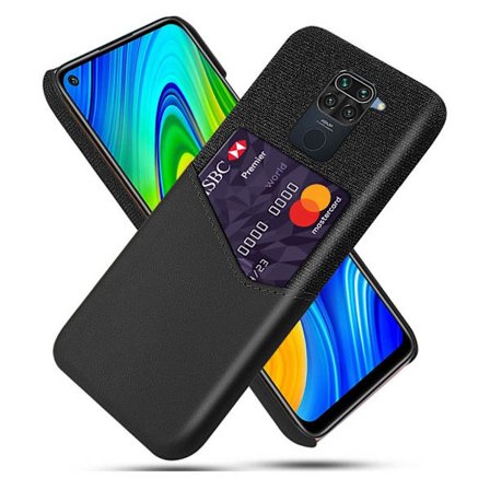 Bofink Xiaomi Redmi Note 9 skal med korthållare - Svart