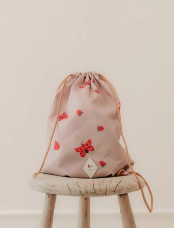 Fabelab String Bag - Into The Garden - Pink - ONE SIZE