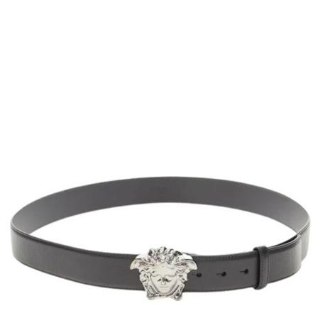 Versace Pre-owned, Pre-owned Leather belts Zwart, Dames, Maat:ONE Size