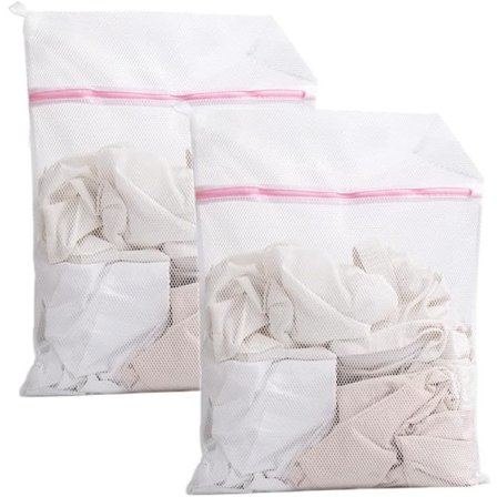 Set med 2 tvättnät för tvättmaskin, hållbara tvättpåsar