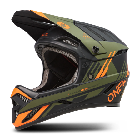 Downhill Helm MTB O'Neal BACKFLIP STRIKE V.23 Zwart/Oranje/Bruin L