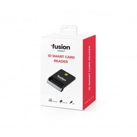 Kortläsare, "ID Card Reader" Svart, Fusion Tillbehör
