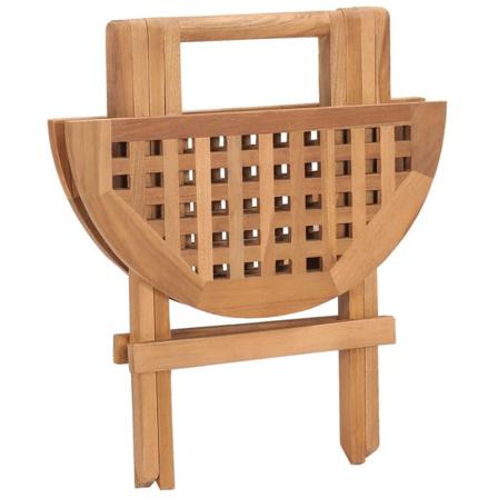 Vidaxl Hopfällbar Matgrupp Med Dyna För Trädgården 3 Delar Massi Beige