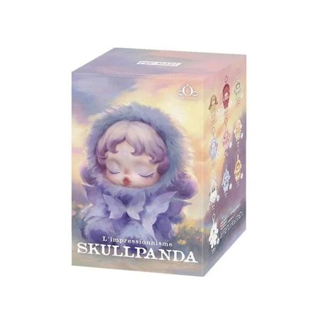 SKULLPANDA Impressionisme Serie Plysjdukke Premium Design Gaver til Kvinner Favoritt Samleleke (1-pakning), SD