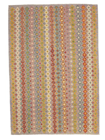 Tissé À La Main Kilim Afghan Old Style Tapis 176X249 De Laine