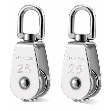 2 st 304 rostfri ståltrissa M25 lyftrulle lastrulle