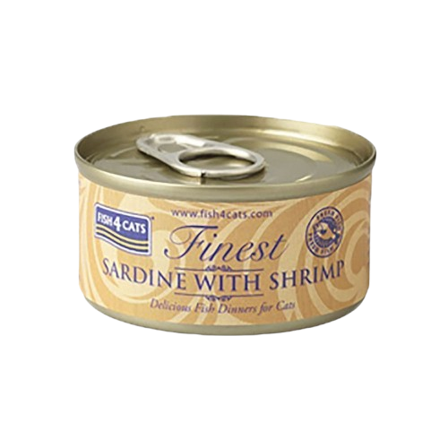 Fish4Cats - Våtfôr sardin og reke 70g - Katt - Kattefôr & kattemat - Våtfôr og våtmat - ZOO.no