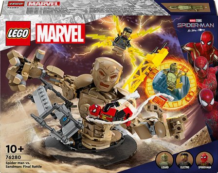 Lego Marvel Spiderman mod Sandman Den Endelige Kamp 76280, Børn & Forældre, Motorik & Bevægelse, Klodser Og Stabletårne