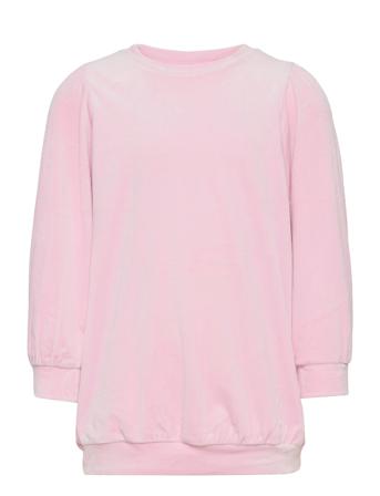 Top Long Velour Gathering Pink Lindex
