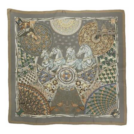Hermès, Silky Scarves Beige, Dames, Maat:ONE Size
