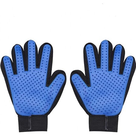 Pälsvårdshandskar - Dubbelsidig borste kompatibel med skonsam fällning och effektiv hårborttagning