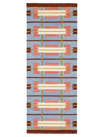 Teppichläufer 80X200 Sigrid - Blau/Mehrfarbig