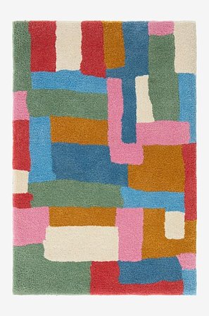 Jotex - Dörrmatta 60x90 Cm Ull Multi Mönstrat GERRI - Köp Dörrmattor hos Jotex