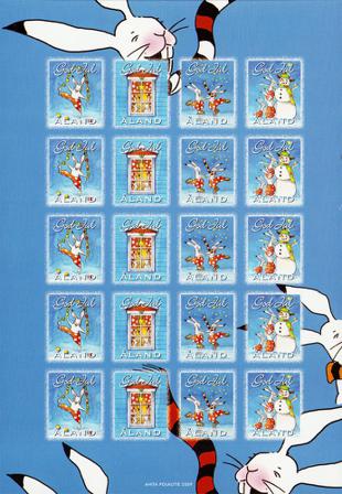 Åland - Julemærker 2009 - Juleark