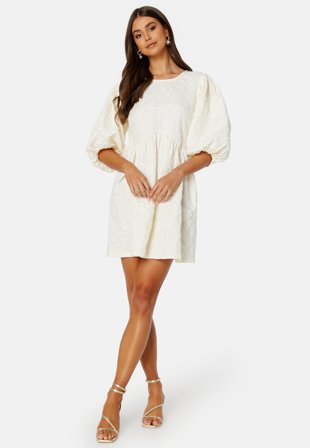 BUBBLEROOM Summer Luxe Puff Mini Dress Light yellow Klær